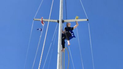 Floortje in de mast